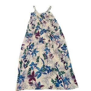 Isabel Maternity Women's Size XL Tie Back Woven Maxi Maternity Dress NWT Floral